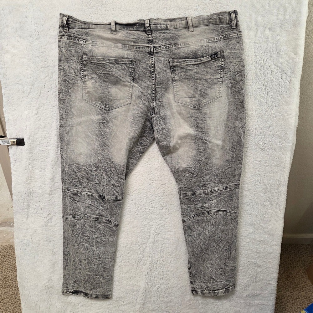 Truth Substance‎ Common Sense Mens Jeans 44x32 Acid Wash Moto Style Denim Pants